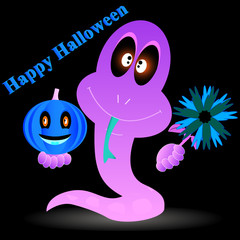 Abstract Snake in a Halloween