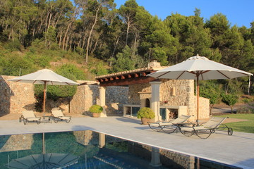 Am Pool...