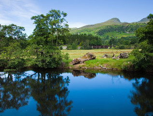scotland, summer landscape