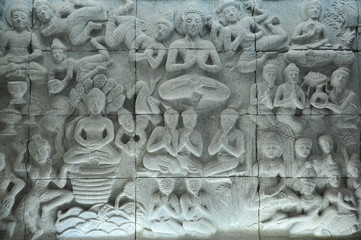 Buddha story sculpture