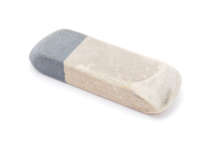 eraser on a white background