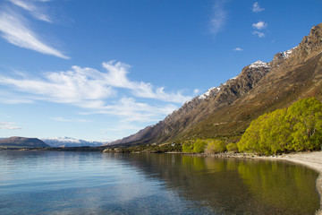 Fototapeta na wymiar Lake Wakatipu, Queenstown, New Zealand