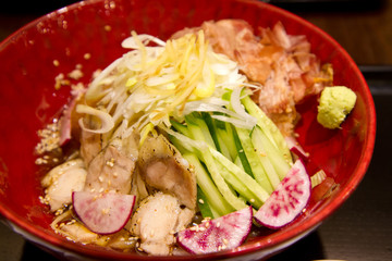 Hiyashi Chuka , Japanese Cold Noodles Salad