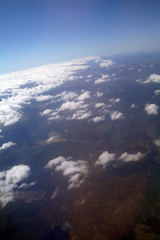 View of Turkey from the plane 