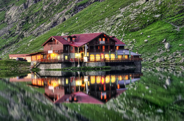 house on lake