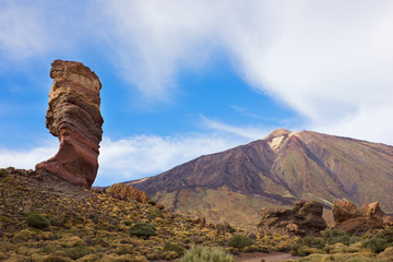 valley of volcano Teide, Tenerife, Spain