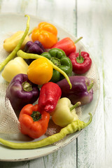 Verschiedene Bunte Paprika