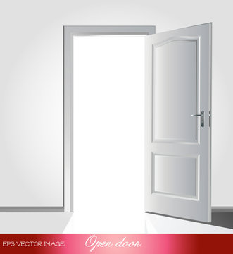 eps Vector image: Open door