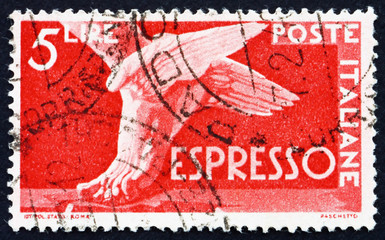 Postage stamp Italy 1945 Winged Foot