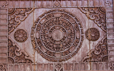 Beautiful temple door
