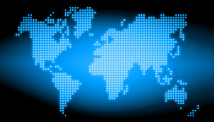 abstract world technology background