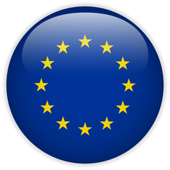 Europe Flag Glossy Button