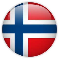 Norway Flag Glossy Button