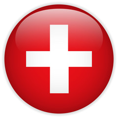 Switzerland Flag Glossy Button