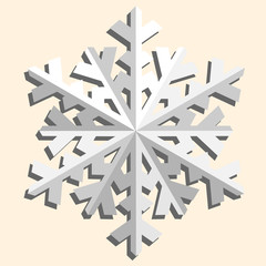 Decorative abstract snowflake.