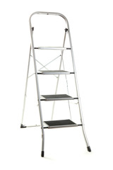 metal ladder isolated on white
