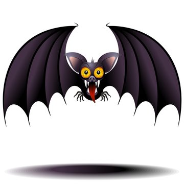 Bat Vampire Cartoon Pipistrello Vampiro-Vector