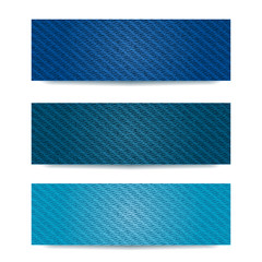Blue Demin Banner Set