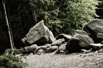 Felsenmeer in Lautertal im Odenwald