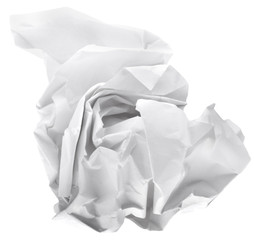 wad of white paper