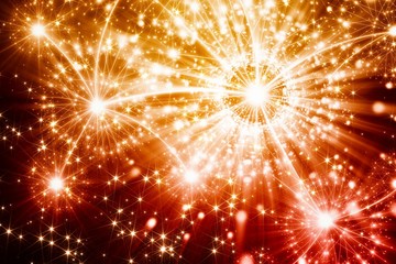 Fototapeta premium Illustration of fireworks