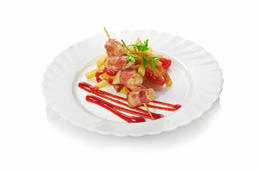 Grilled chicken and salad