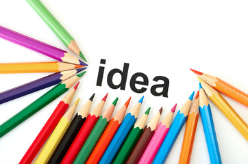 Multicolored pencils