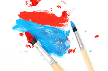 brush and paint scratch