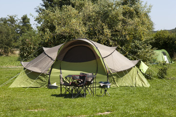 tent on the camping