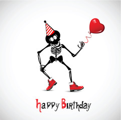 Happy Birthday! skeleton