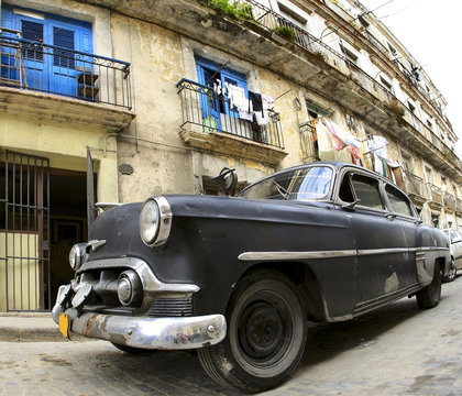 Classic old car in the Havana