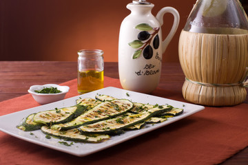 Grilled zucchini