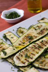 Grilled zucchini