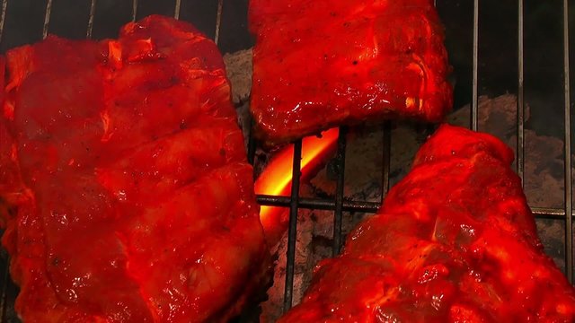 grilling spare ribs