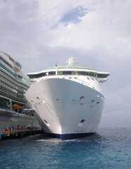 Cruise ship in port