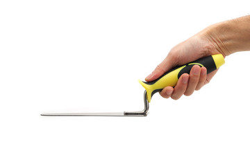 Hand lifting with spatula trowel