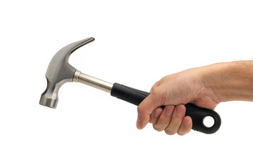 Hand with hammer