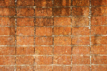 laterite brick wall