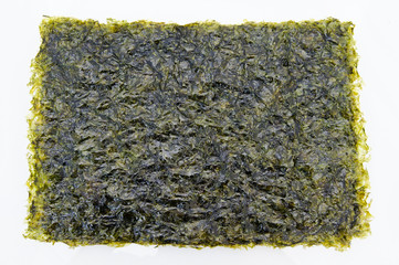 East cooking - Crispy seaweed isolated on white