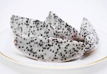 Dragon fruit isolated on white background