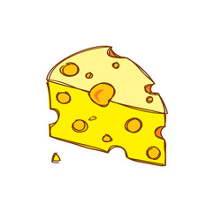 cheese in doodle style