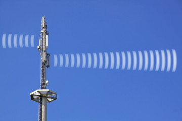 Radio tower radiation