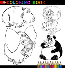 Obraz premium Animals for Coloring Book or Page