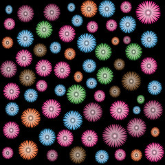 Flower of wallpaper on background