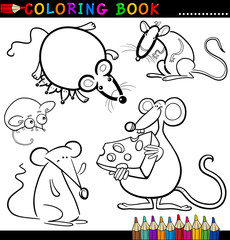 Animals for Coloring Book or Page