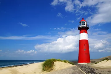 Foto auf Acrylglas Lighthouse. Westkapelle, Netherlands © Marina Ignatova