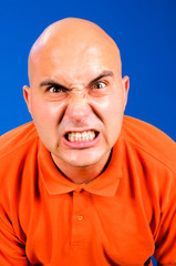 Angry bald guy