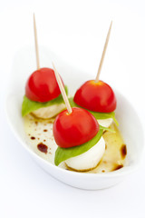 Appetizer - finger food tomato mozzarella