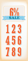 Discount labels. Vector, Set
