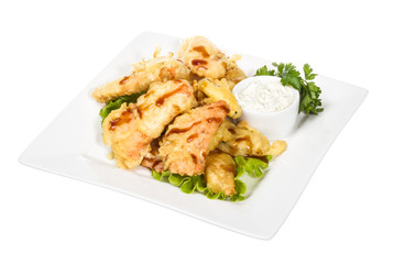 Salmon Tempura , Japanese Food